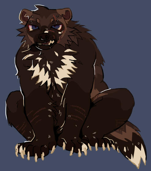 flat color anthro fullbody $50 USD